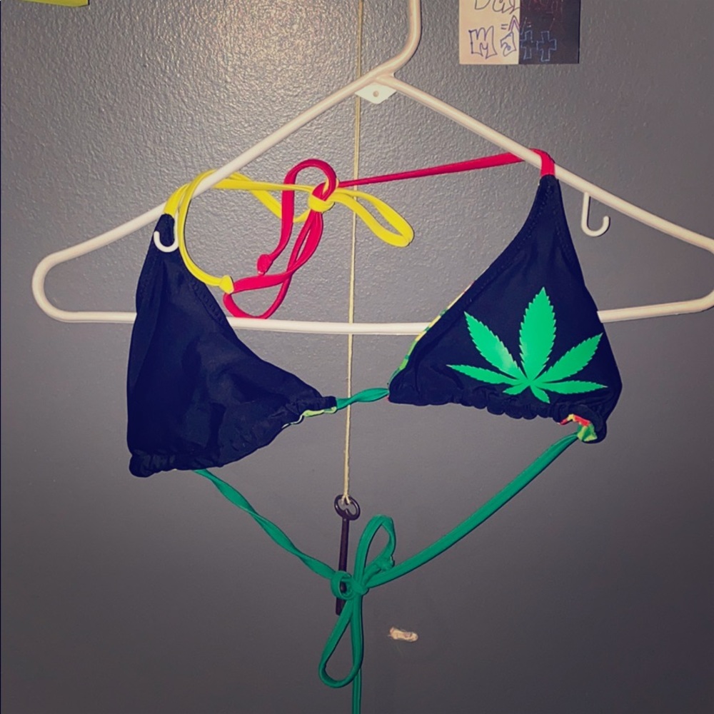 Bikini top multicolored padded